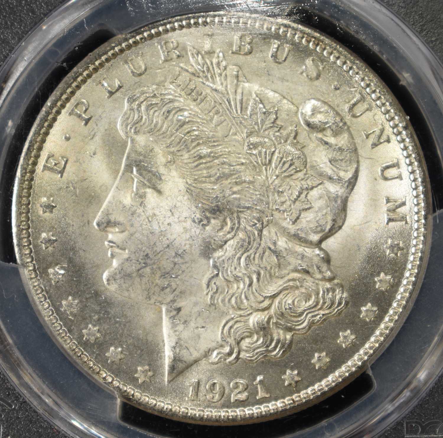 1921 MORGAN DOLLAR PCGS MS64