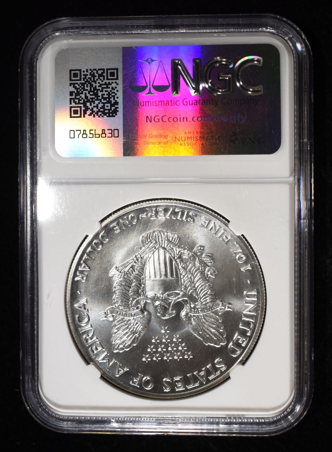 1987 AMERICAN SILVER EAGLE NGC MS69
