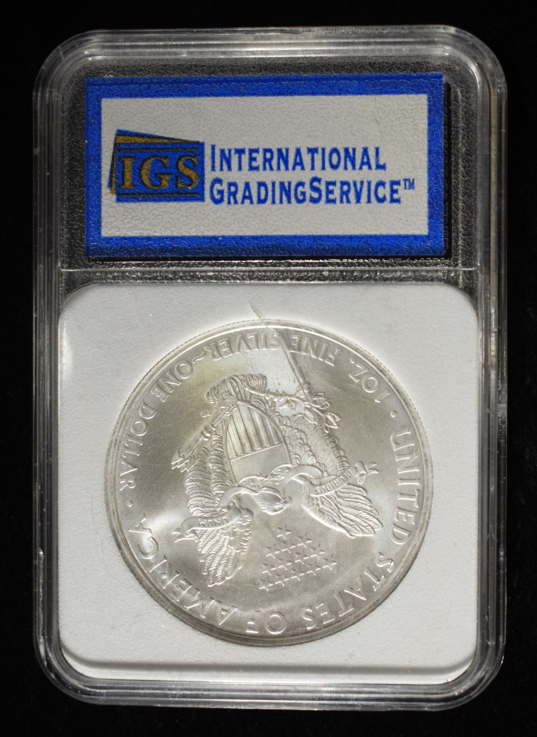 2008 AMERICAN SILVER EAGLE ICGS PERFECT GEM BU