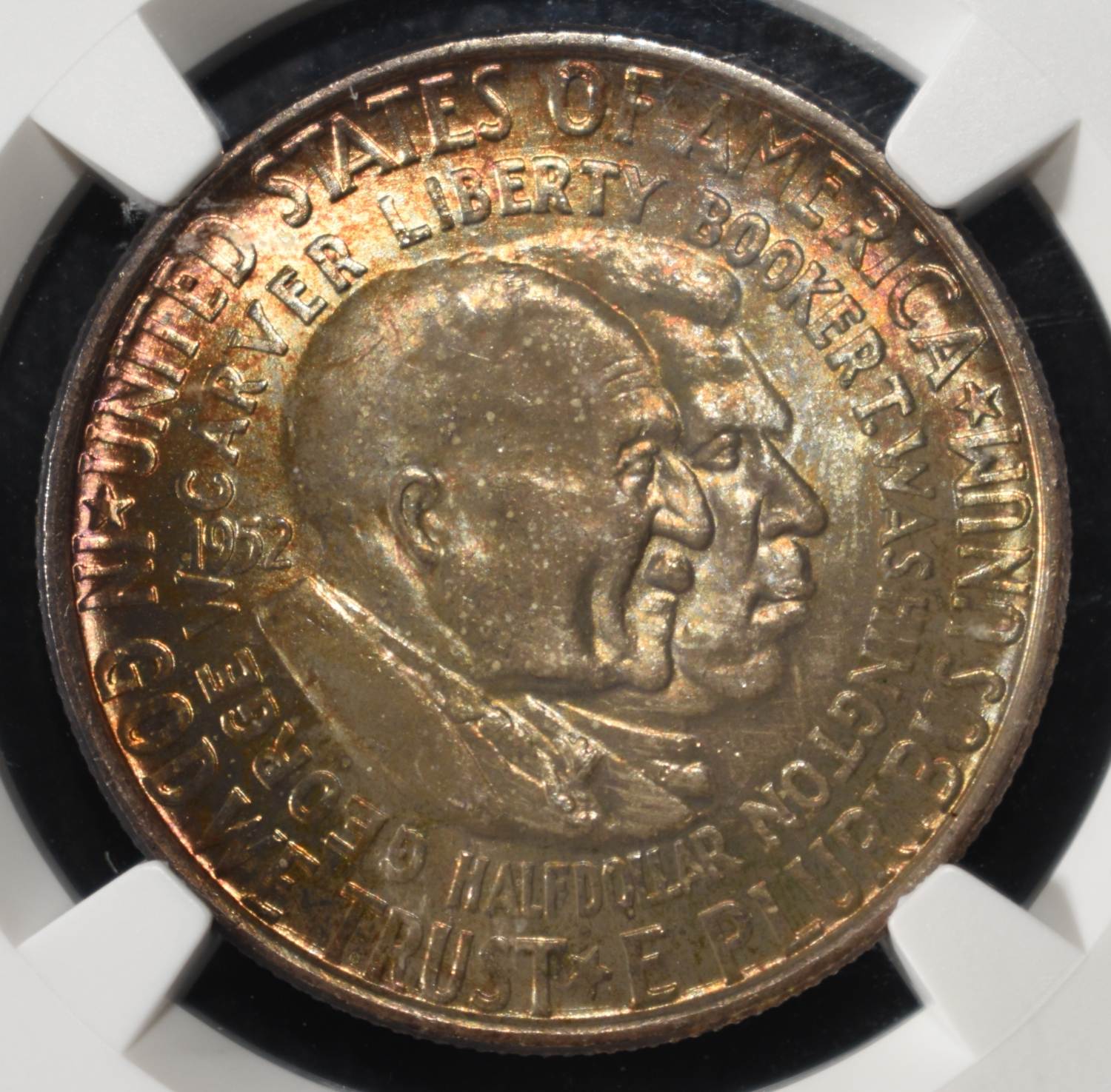 1952 50C COMMEM WASHINGTON-CARVER NGC MS67