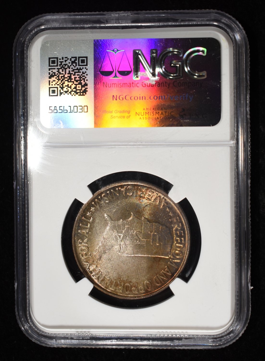 1952 50C COMMEM WASHINGTON-CARVER NGC MS67