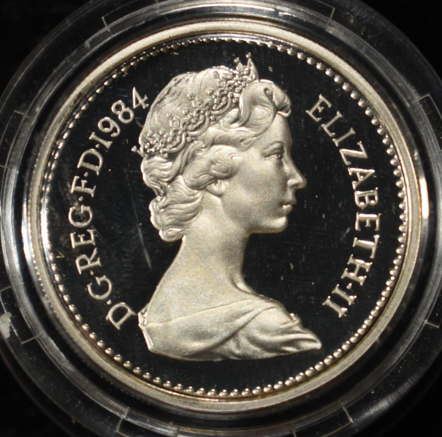 1984 PROOF 1 POUND SCOTTISH THISTLE 92.5% SILVER