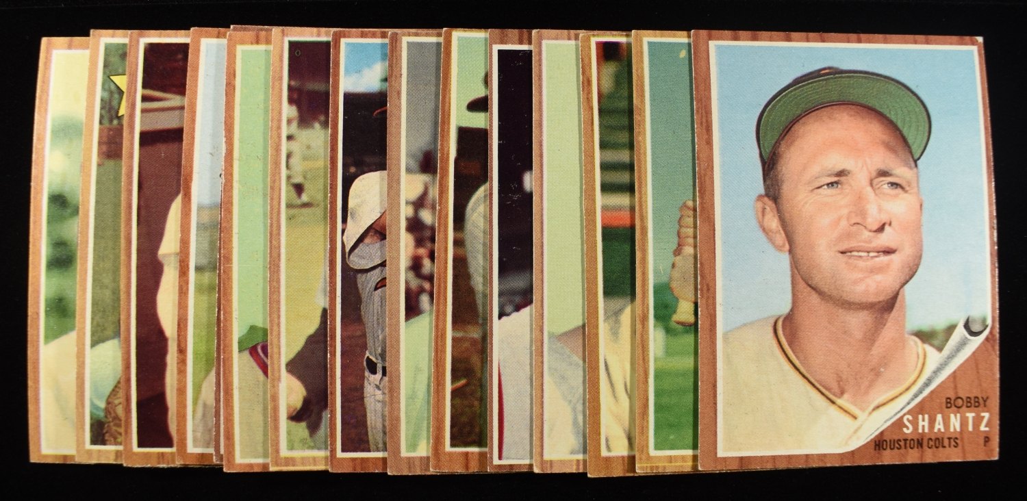 1962 TOPPS MLB (15) COMMON CARDS