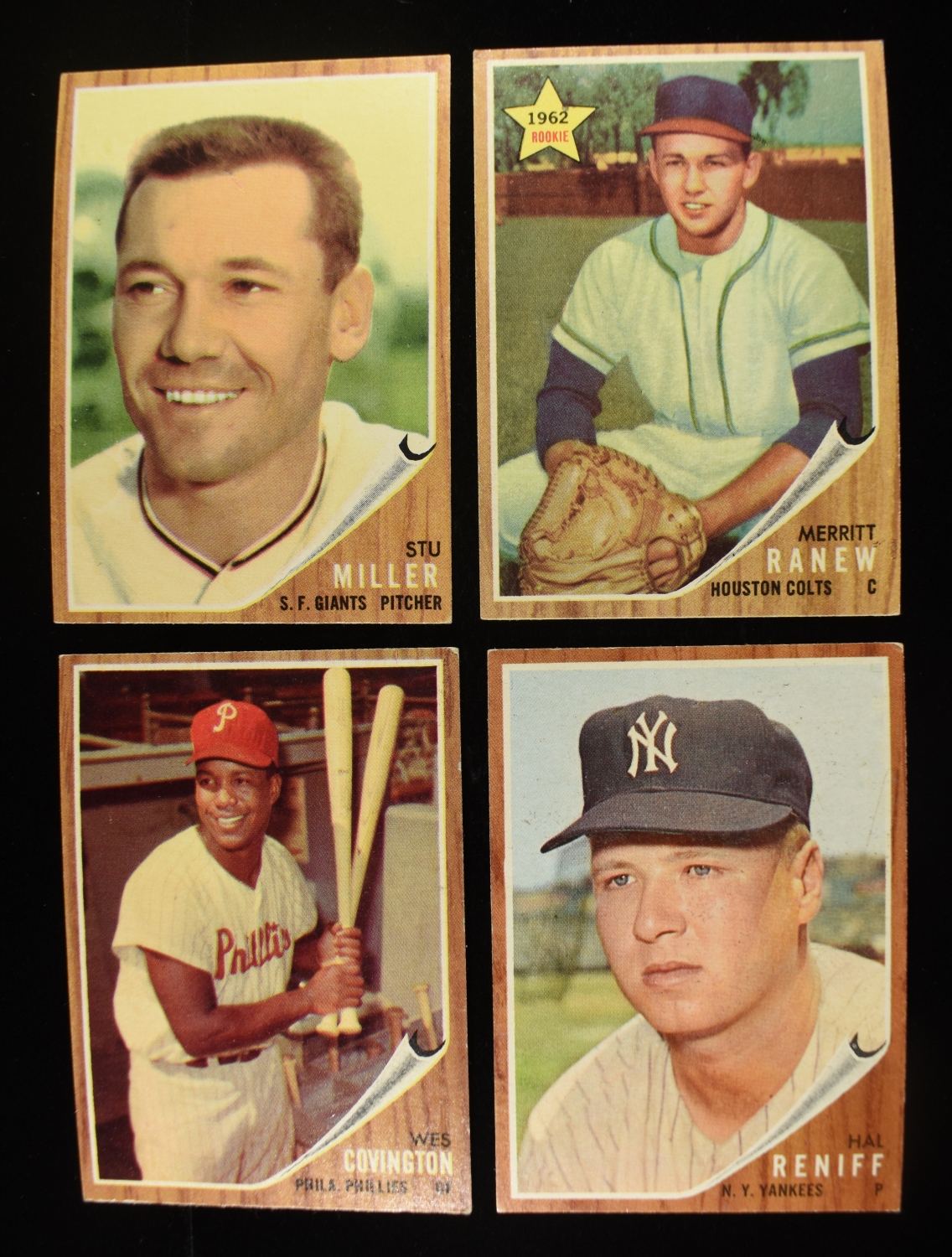 1962 TOPPS MLB (15) COMMON CARDS