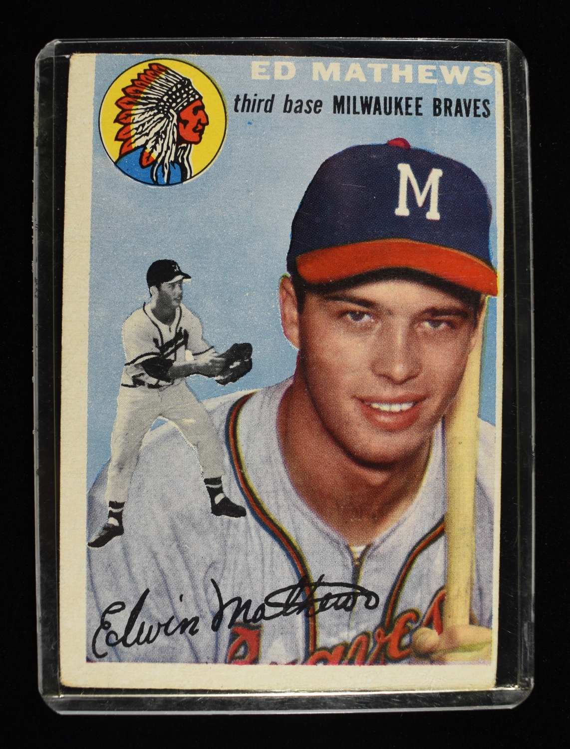 1954 TOPPS ED MATHEWS #30