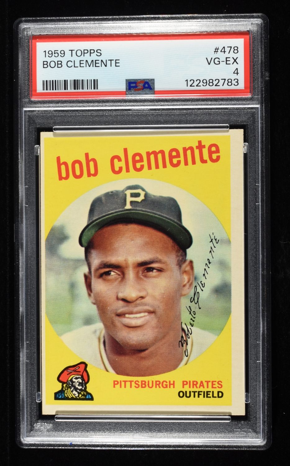 1959 TOPPS #478 BOB CLEMENTE PSA VG-EX