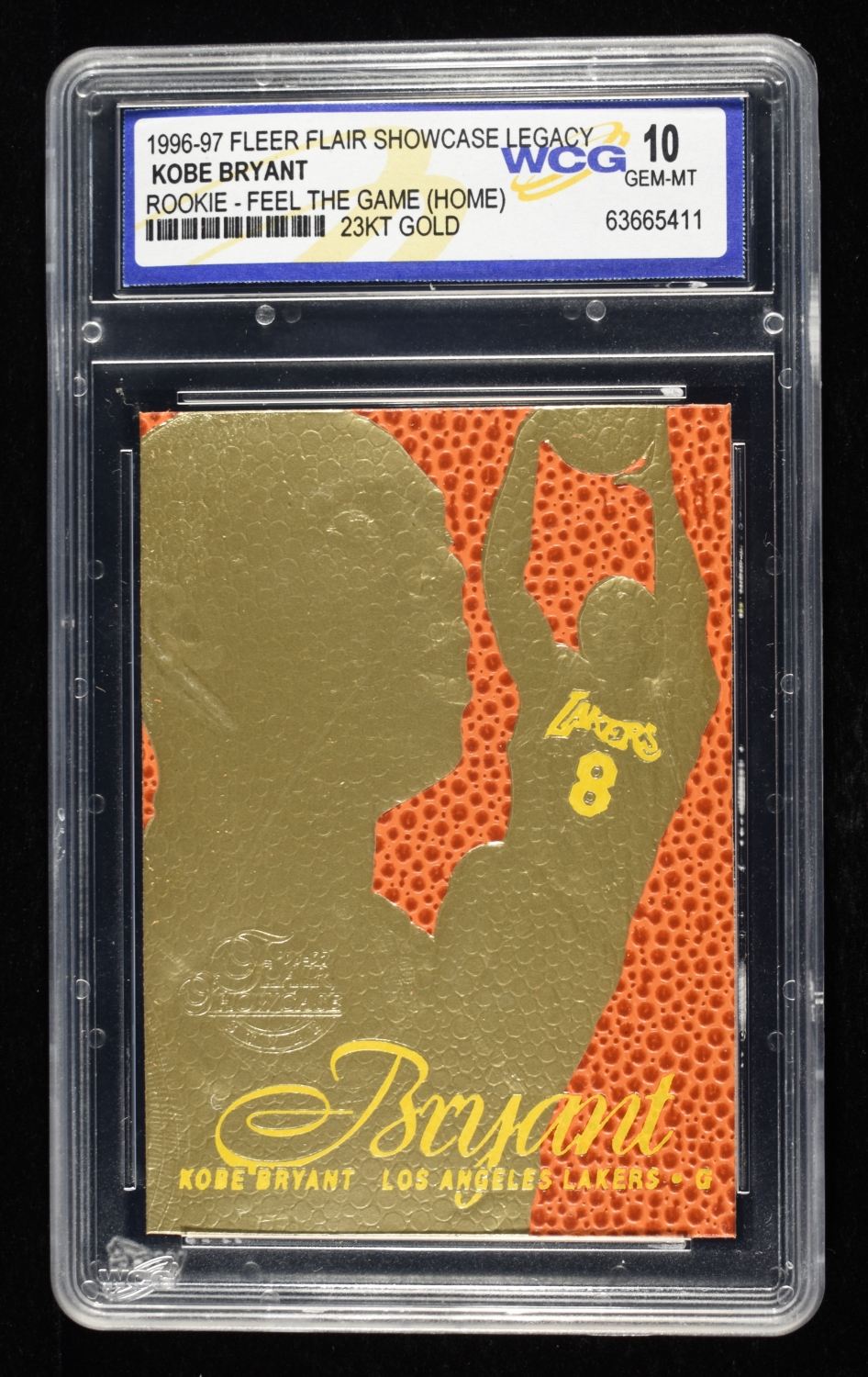 1996-97 BRYANT 23KT GOLD FLEER WCG GEM-NT