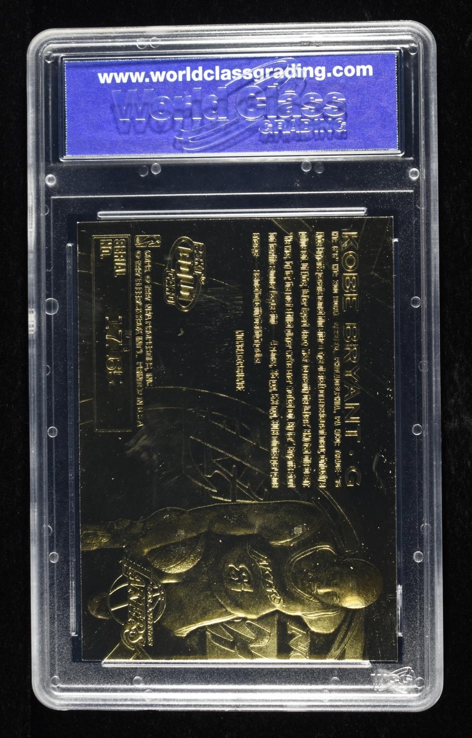 1996-97 KOBE BRYANT 23KT GOLD FLEER WCG GEM-NT