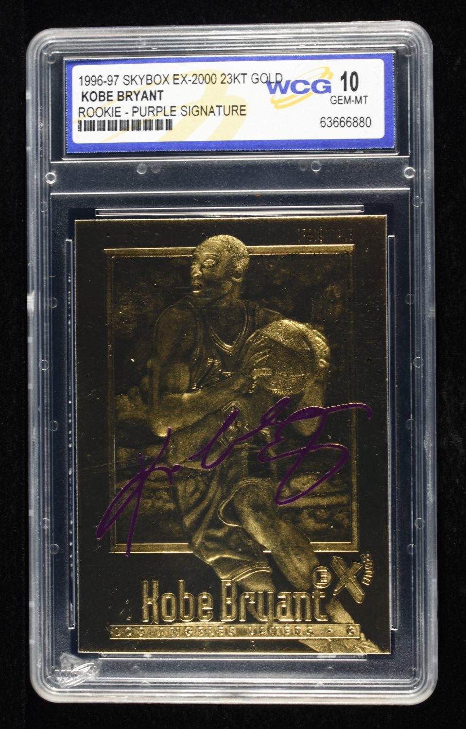 1996-97 KOBE BRYANT 23KT GOLD FLEER WCG GEM-NT