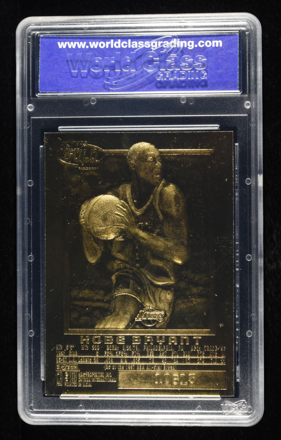 1996-97 KOBE BRYANT 23KT GOLD FLEER WCG GEM-NT