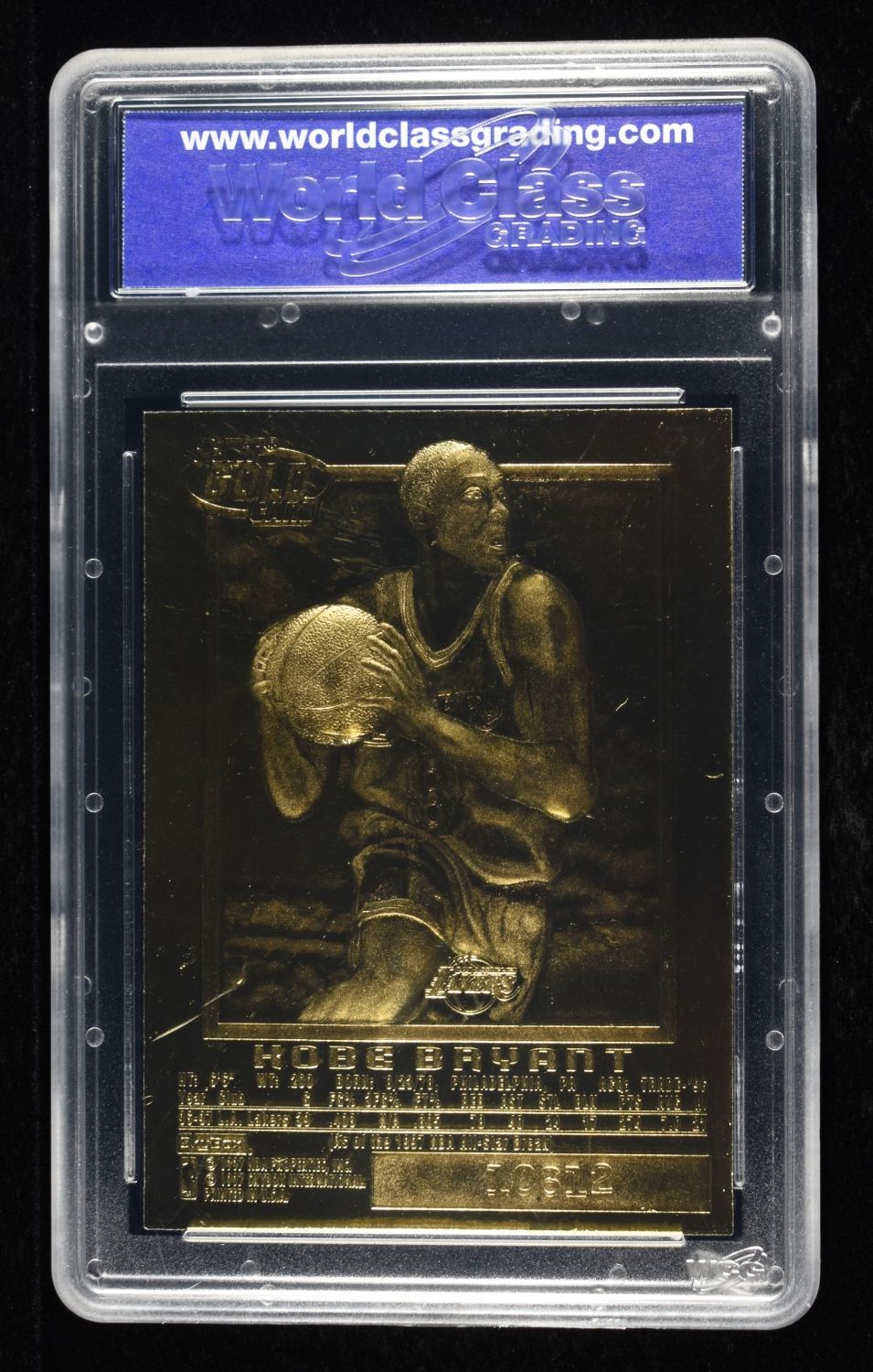 1996-97 KOBE BRYANT 23KT GOLD FLEER WCG GEM-NT