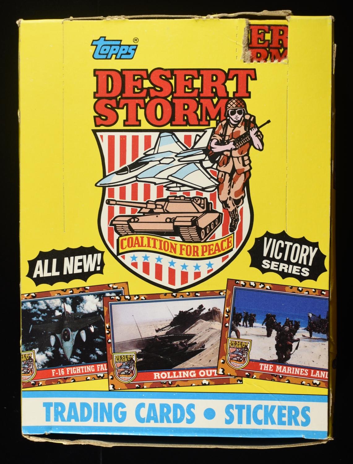 '91 TOPPS DESERT STORM CARDS FULL BOX