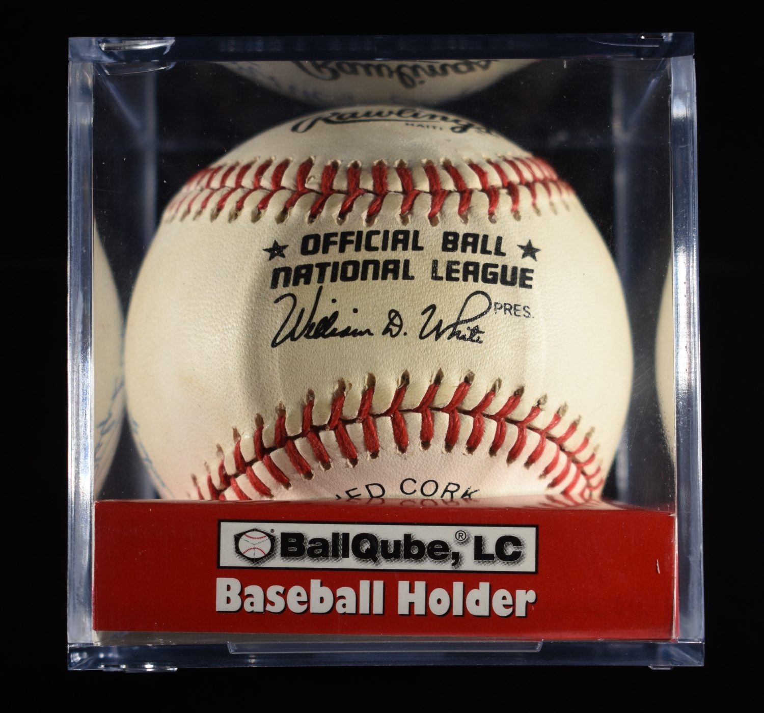 MANTLE, MAYS, MIZE, KINER, FIELDS SIGNED BASEBALL