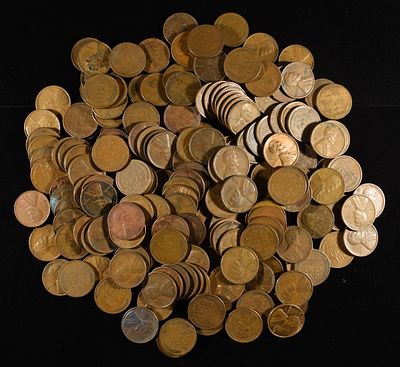 (200) 30'S WHEAT CENTS. LEADERS IN ON-LINE AUCTIONS ESTIMATE $100 - $150.