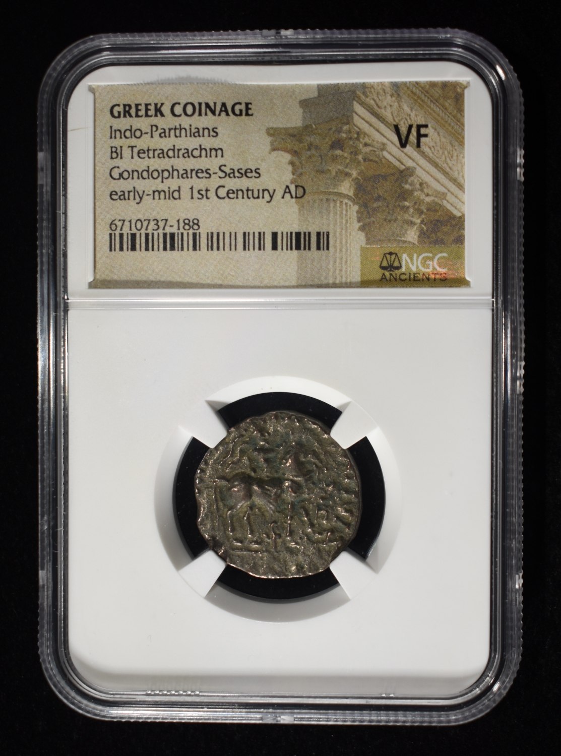 GONDOPHARES-SASES, EARLY-MID 1ST CENTURY AD NGC VF