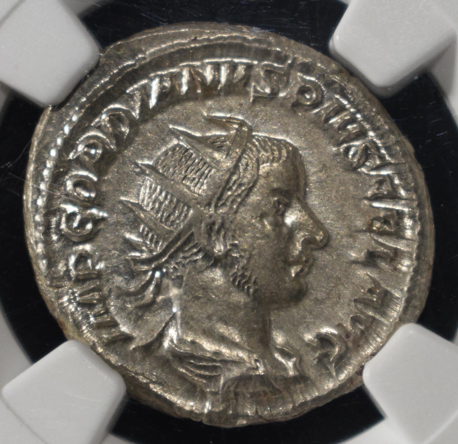 AD 238-244 GORDIAN III AR DOUBLE-DENARIUS NGC MS