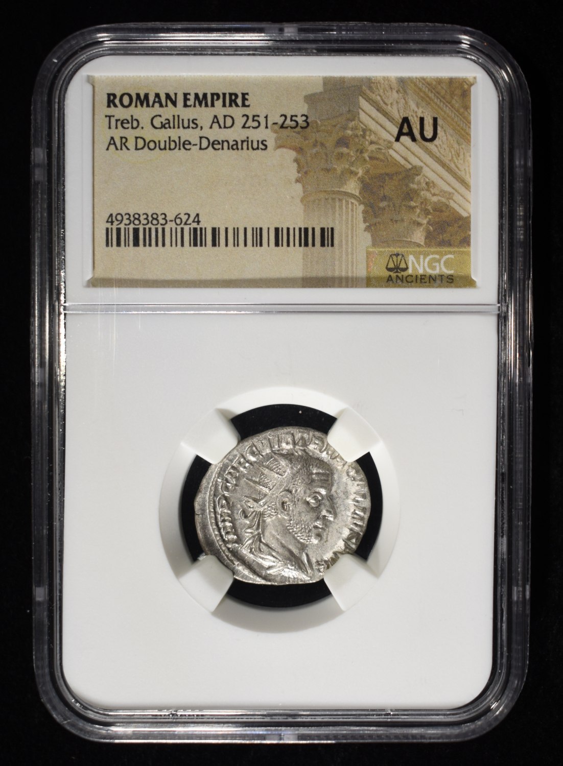 AD 251-253 TREB. GALLUS AR DOUBLE-DENARIUS NGC AU