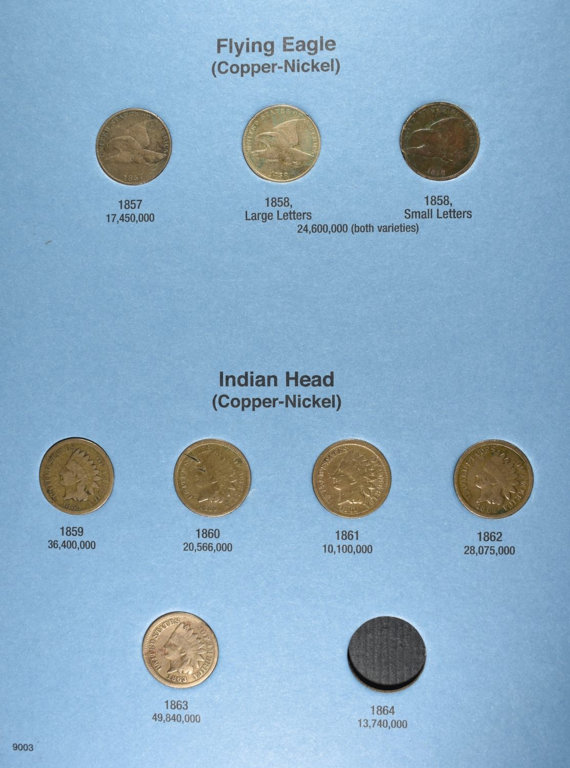 INDIAN CENT COLLECTION WHITMAN