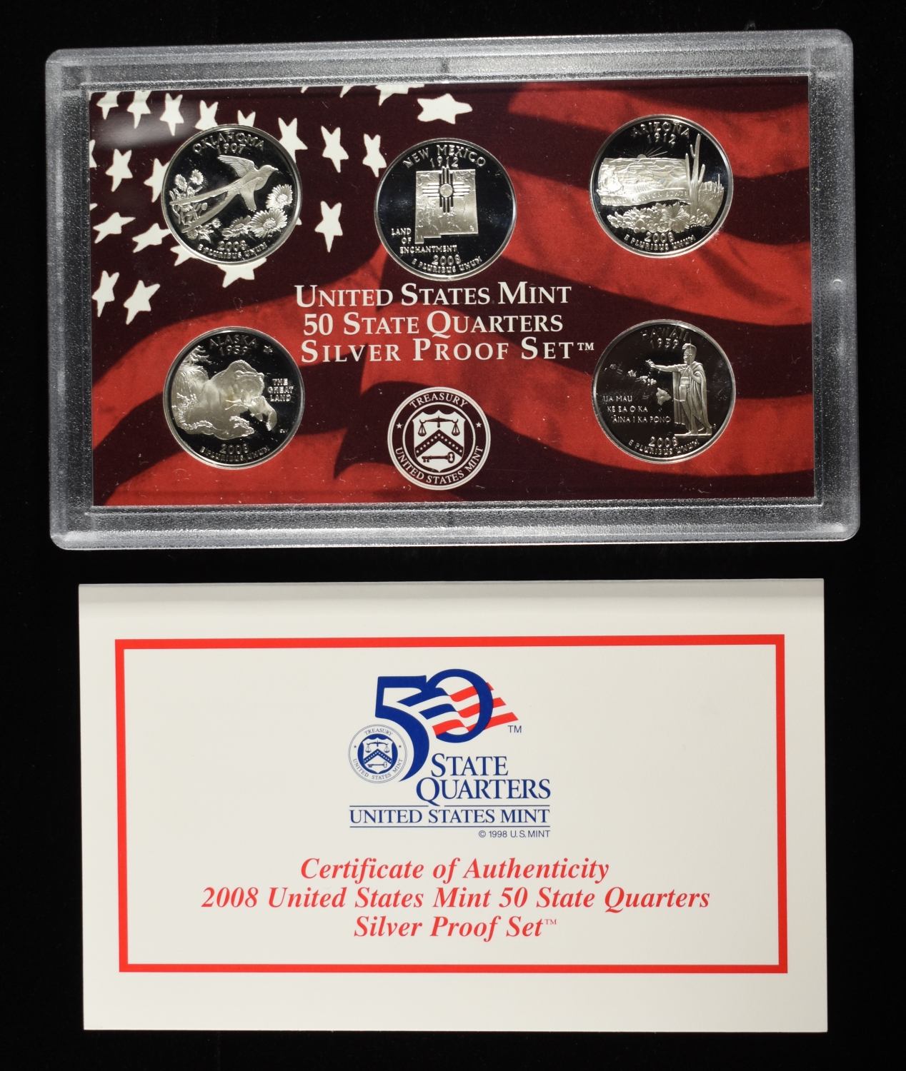 2008 SILVER QUARTER PROOF SET