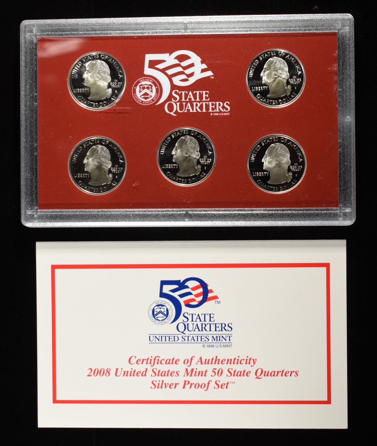2008 SILVER QUARTER PROOF SET