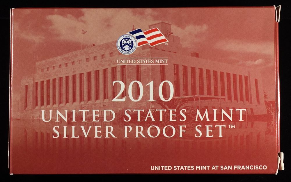 2010 US SILVER PROOF SET. WEEKLY COIN & CURRENCY AUCTIONS ESTIMATE $150 - $200.
