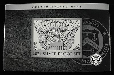 2024 US SILVER PROOF SET. TOP RATED AUCTION HOUSE ESTIMATE $200 - $250.