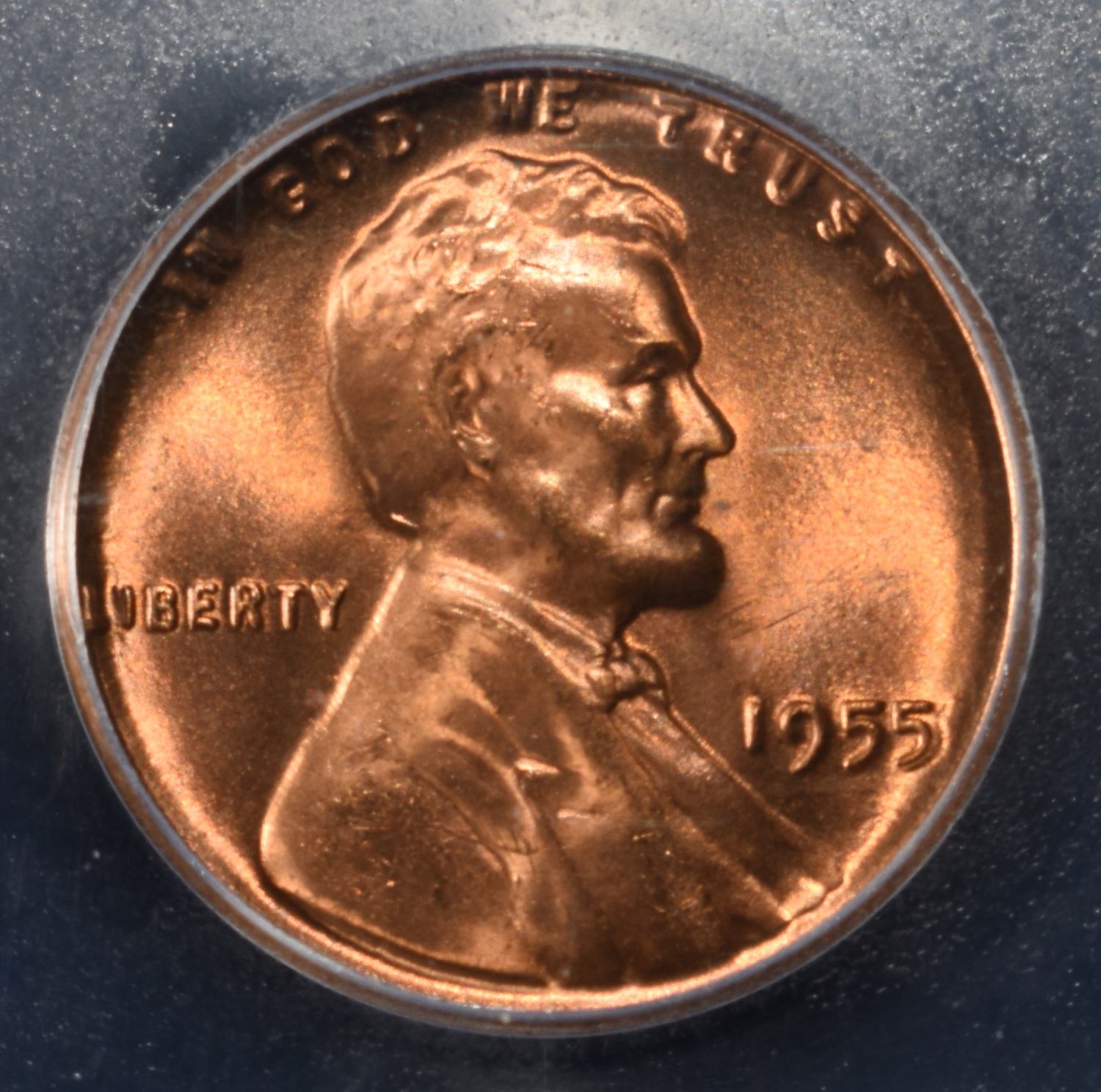 1955 WEHAT CENT POORMANS ICG MS66+ RD