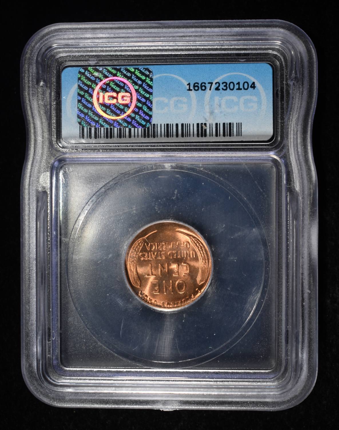 1955 WEHAT CENT POORMANS ICG MS66+ RD