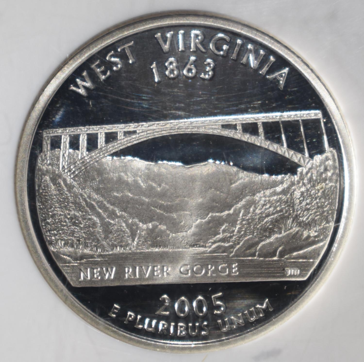2005-S SILVER WASHINGTON QUARTER NGC PF70 UCAM