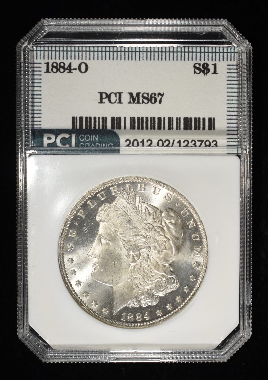 1884-O MORGAN DOLLAR PCI SUPERB GEM BU