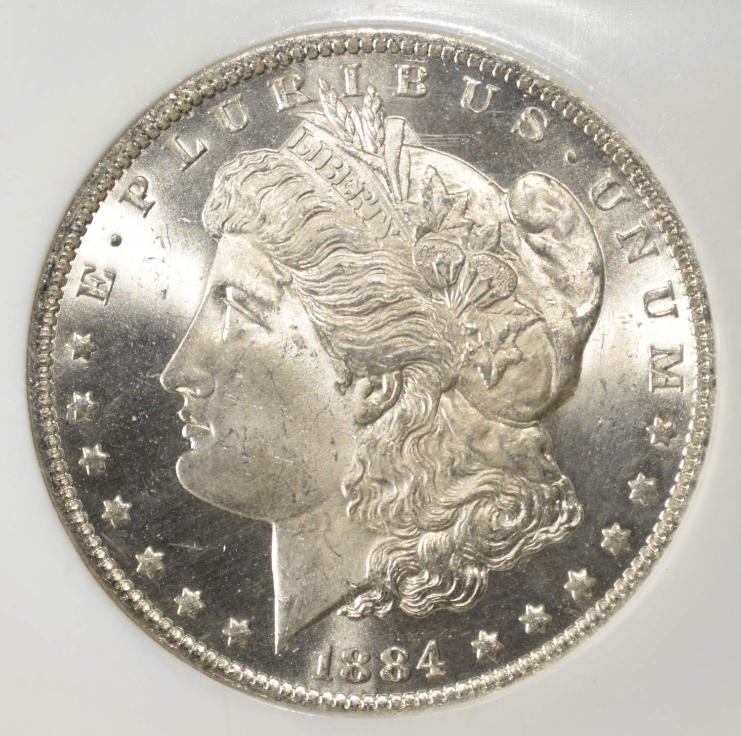 1884-O MORGAN DOLLAR PCI SUPERB GEM BU