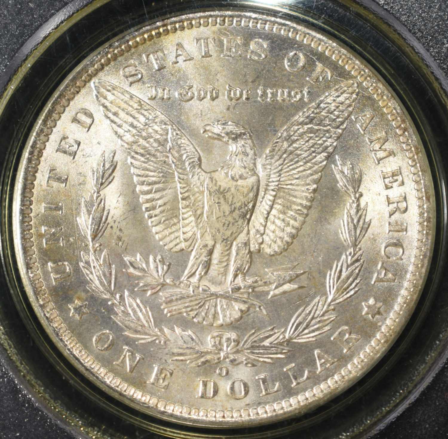 1885-O MORGAN DOLLAR PCGS MS-63 OLD GREEN HOLDER