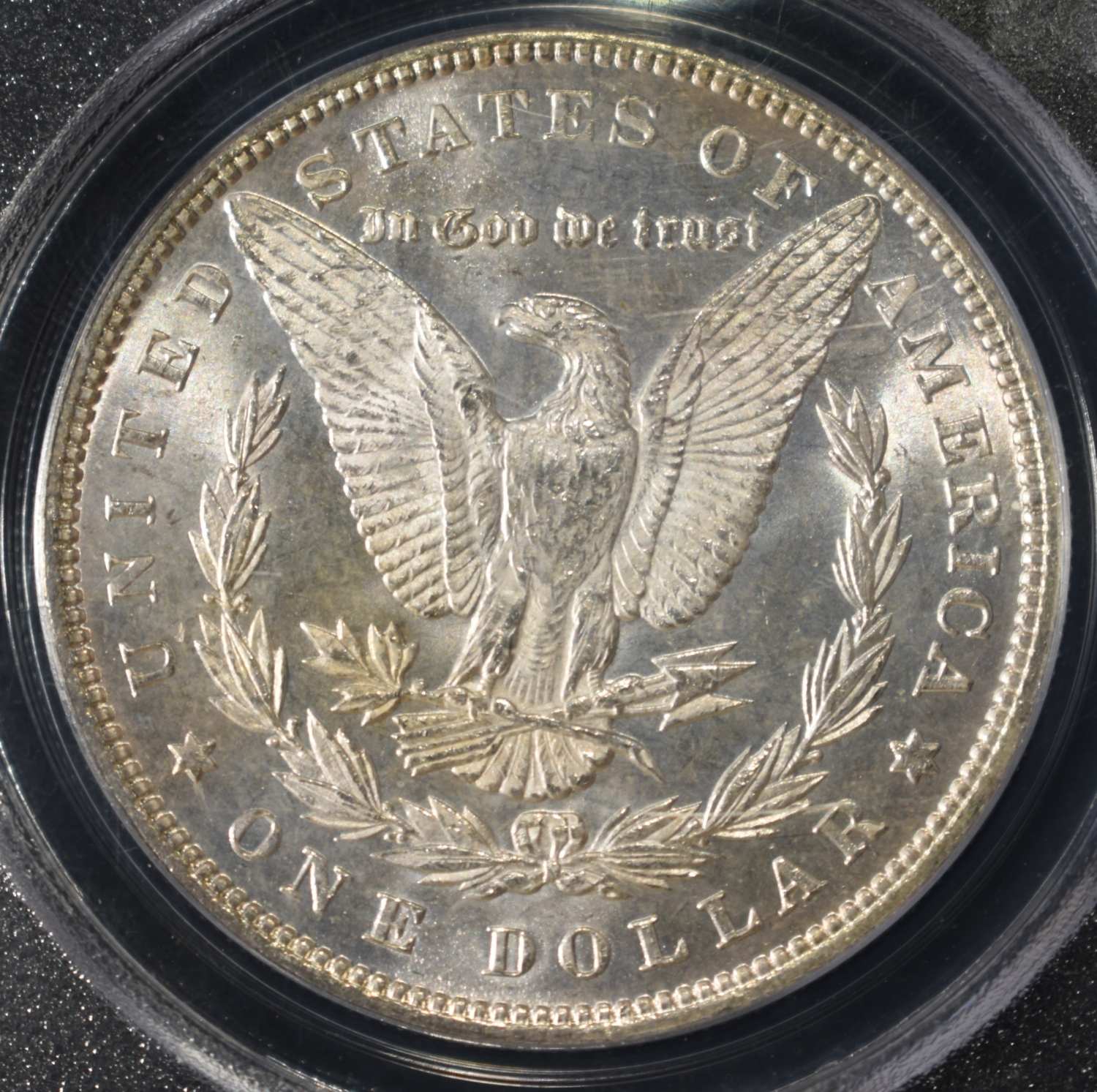 1887 MORGAN DOLLAR PCGS MS-62 OLD GREEN HOLDER