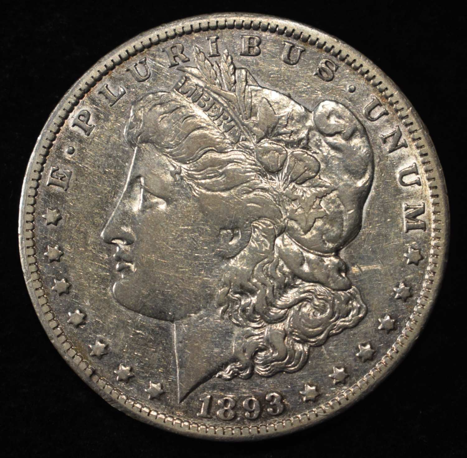 1893-CC MORGAN DOLLAR VF/XF