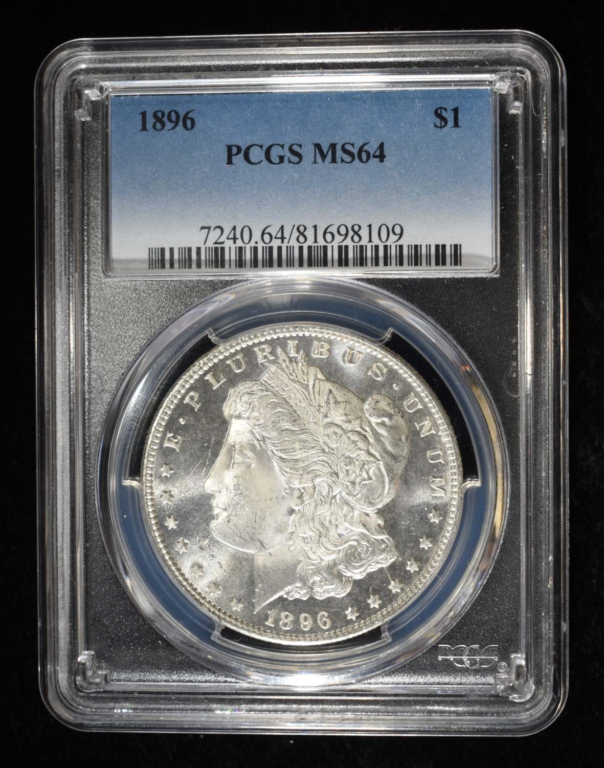 1896 MORGAN DOLLAR PCGS MS-64