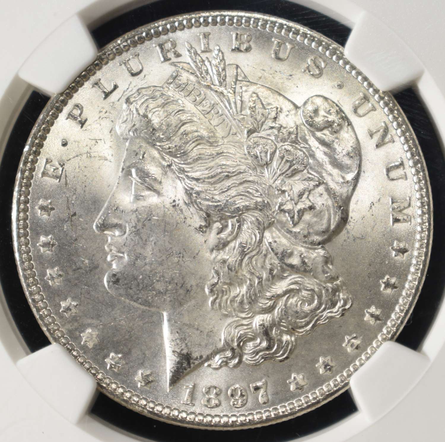 1897 MORGAN DOLLAR NGC MS-64
