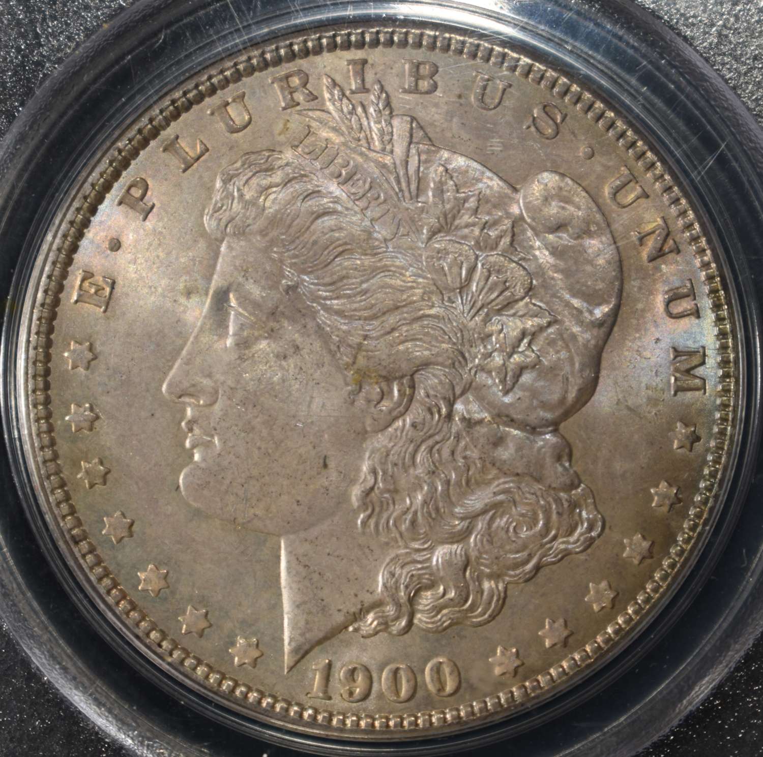 1900 MORGAN DOLLAR PCGS MS-63 OLD GREEN HOLDER