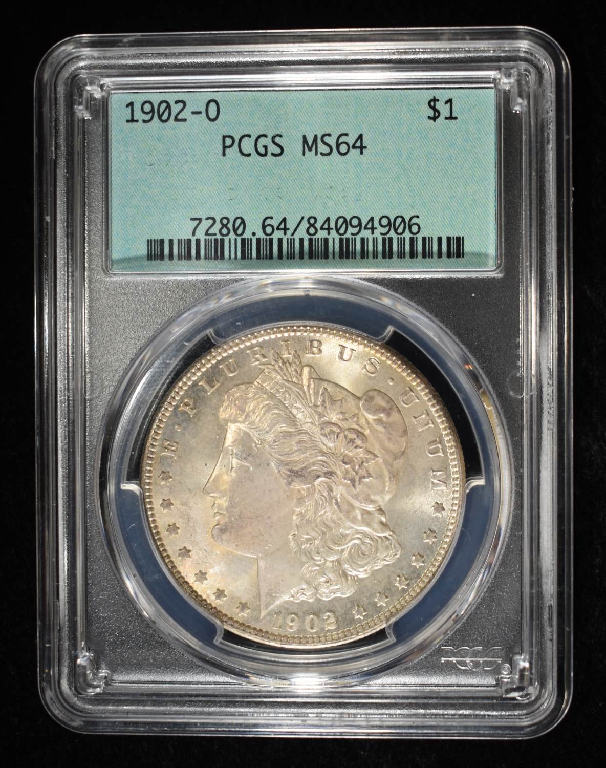 1902-O MORGAN DOLLAR PCGS MS-64