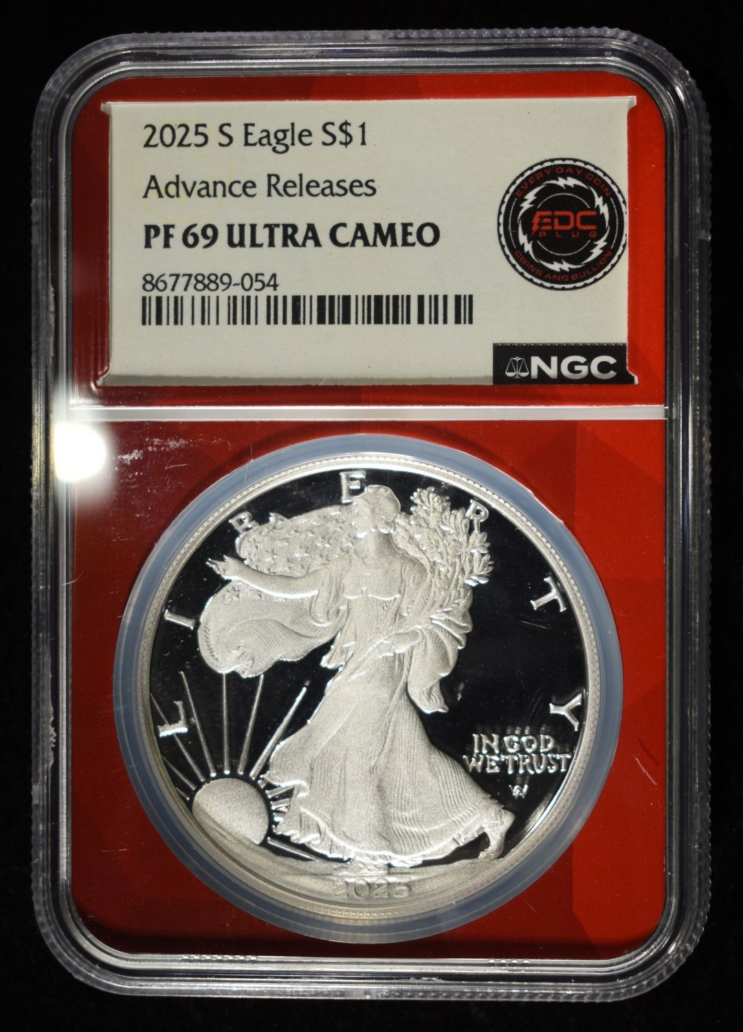 2025-S AMERICAN SILVER EAGLE NGC PF69 UCAM
