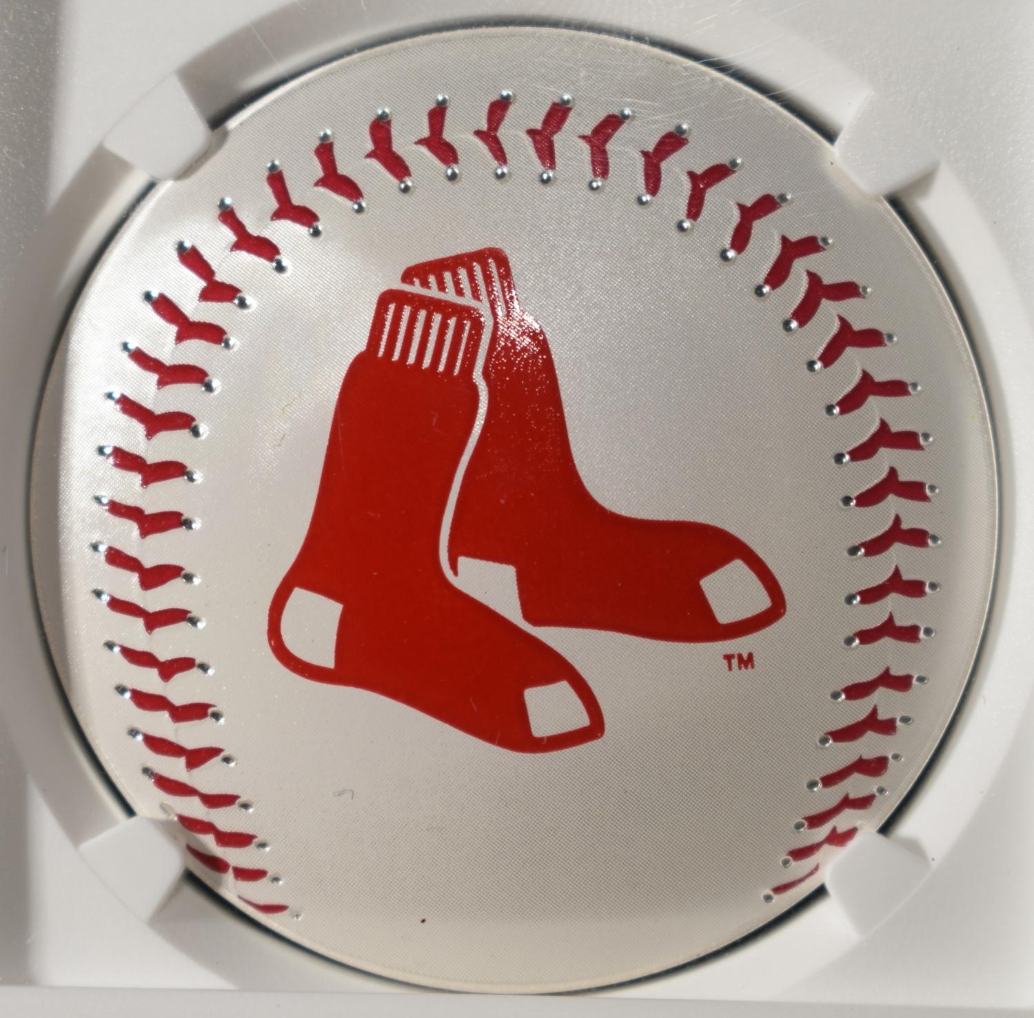 2025 RED SOX 1 OZ .999 SILVER NGC REVERSE PF70
