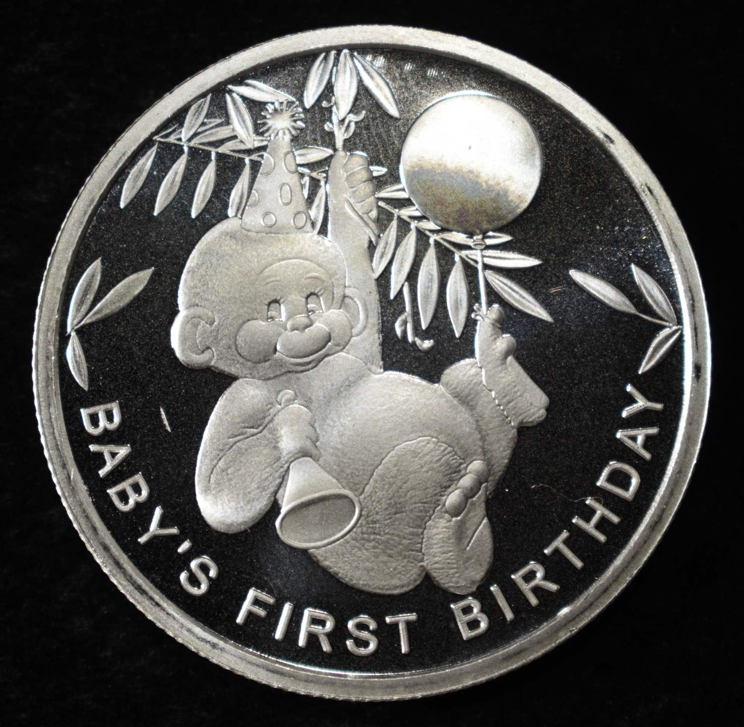BABY'S FIRST B-DAY 1 OZ .999 SILVER ROUND