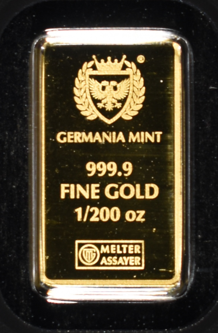 GERMANIA 1/200TH OZ .9999 GOLD BAR