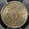 1868 SHIELD NICKEL PCGS MS-62. TOP RATED AUCTION HOUSE ESTIMATE $250 - $300.Image - 2