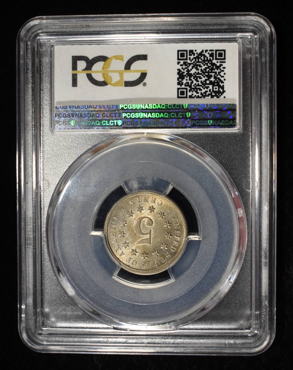 1868 SHIELD NICKEL PCGS MS-62