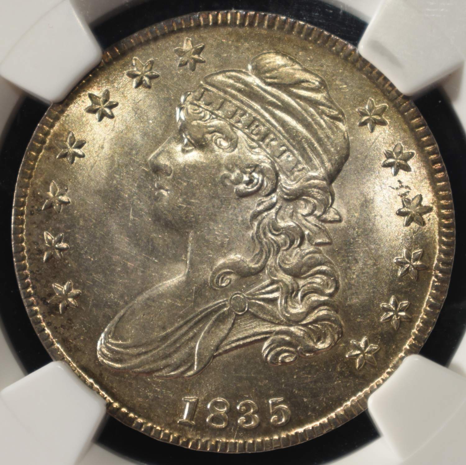 1835 BUST HALF DOLLAR NGC MS-64
