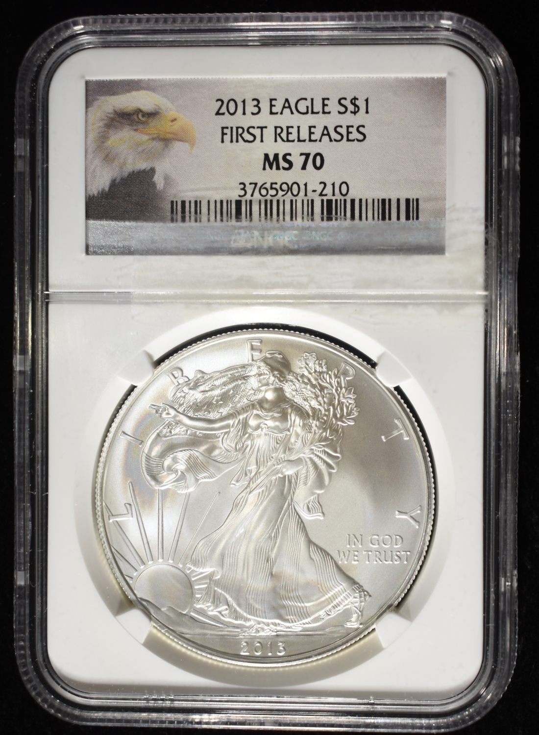 2013 AMERICAN SILVER EAGLE NGC MS70