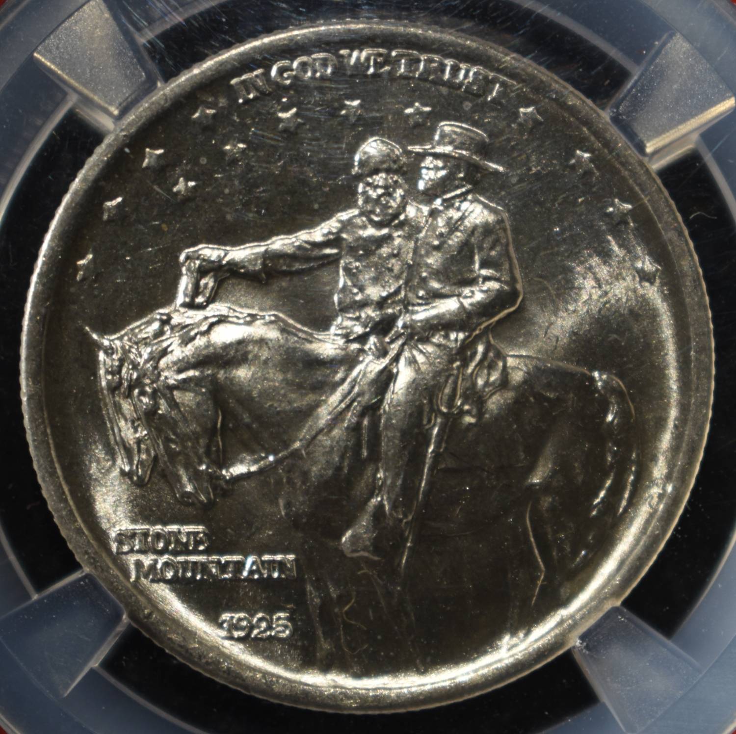 1925 50C COMMEM STONE MOUNTAIN NGC MS64