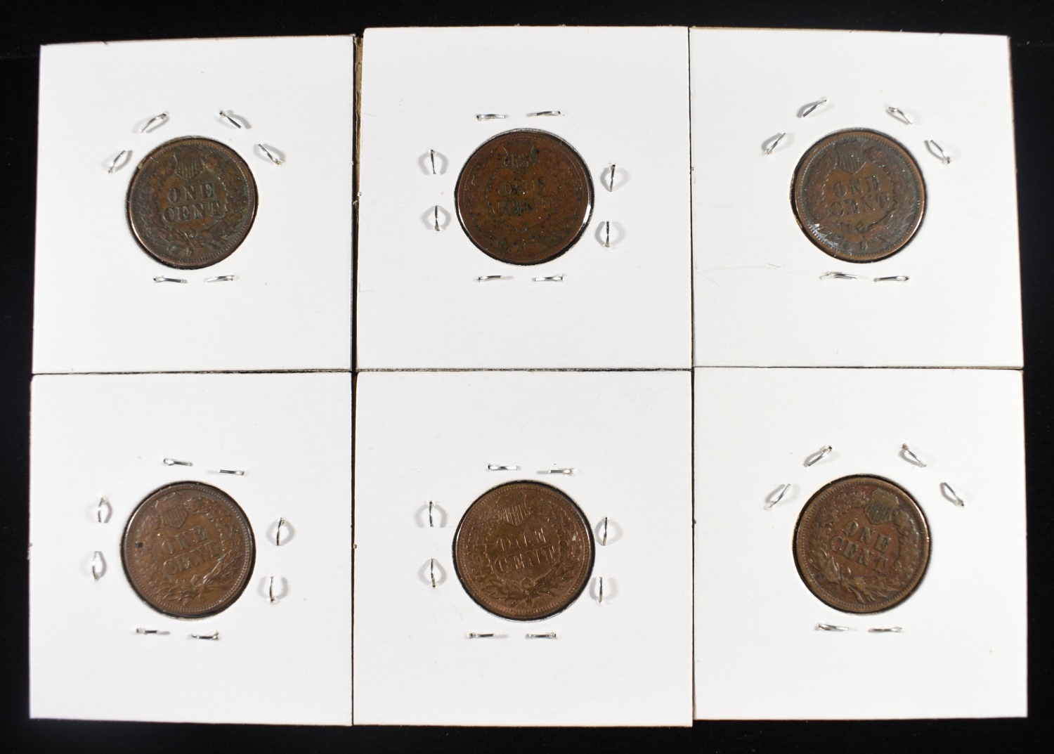 (6) INDIAN CENTS