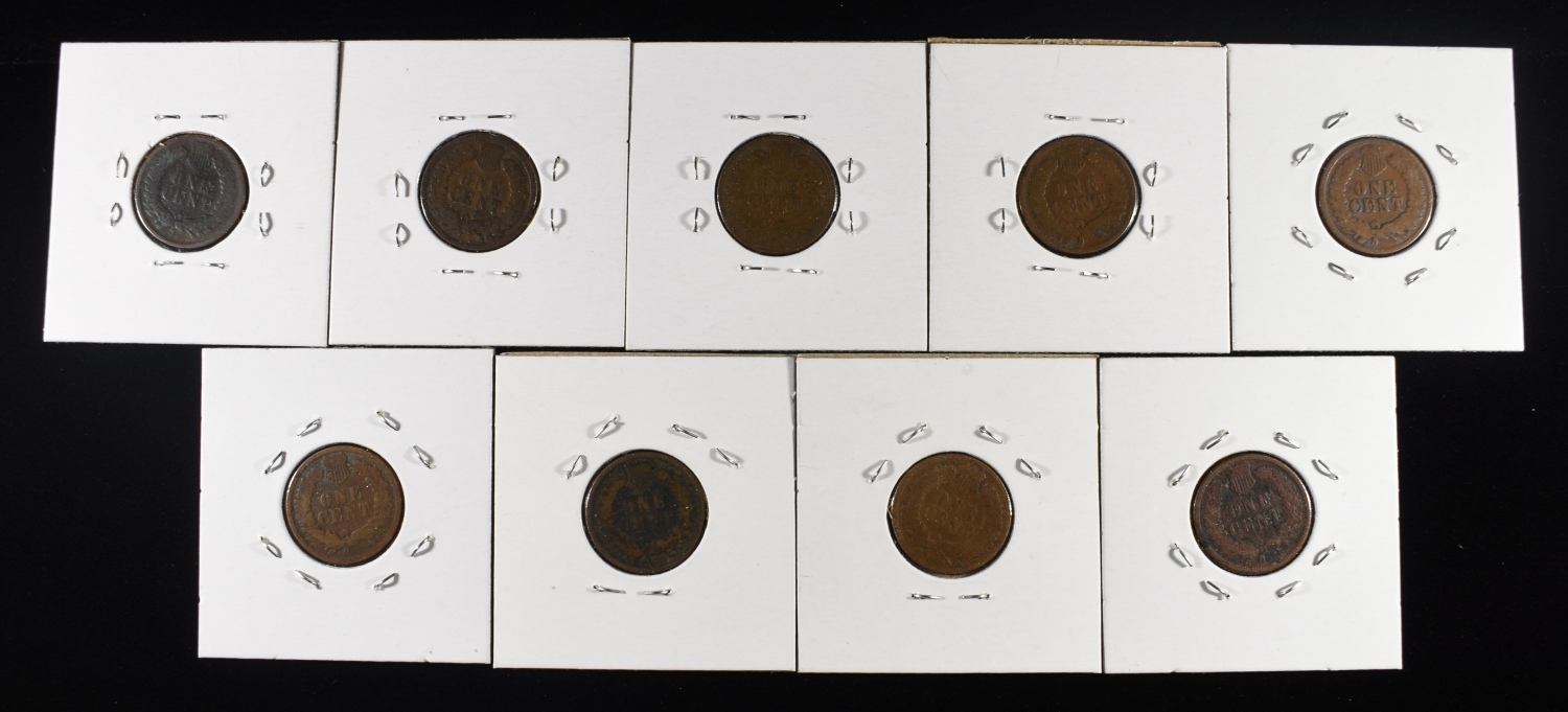 (9) INDIAN CENTS
