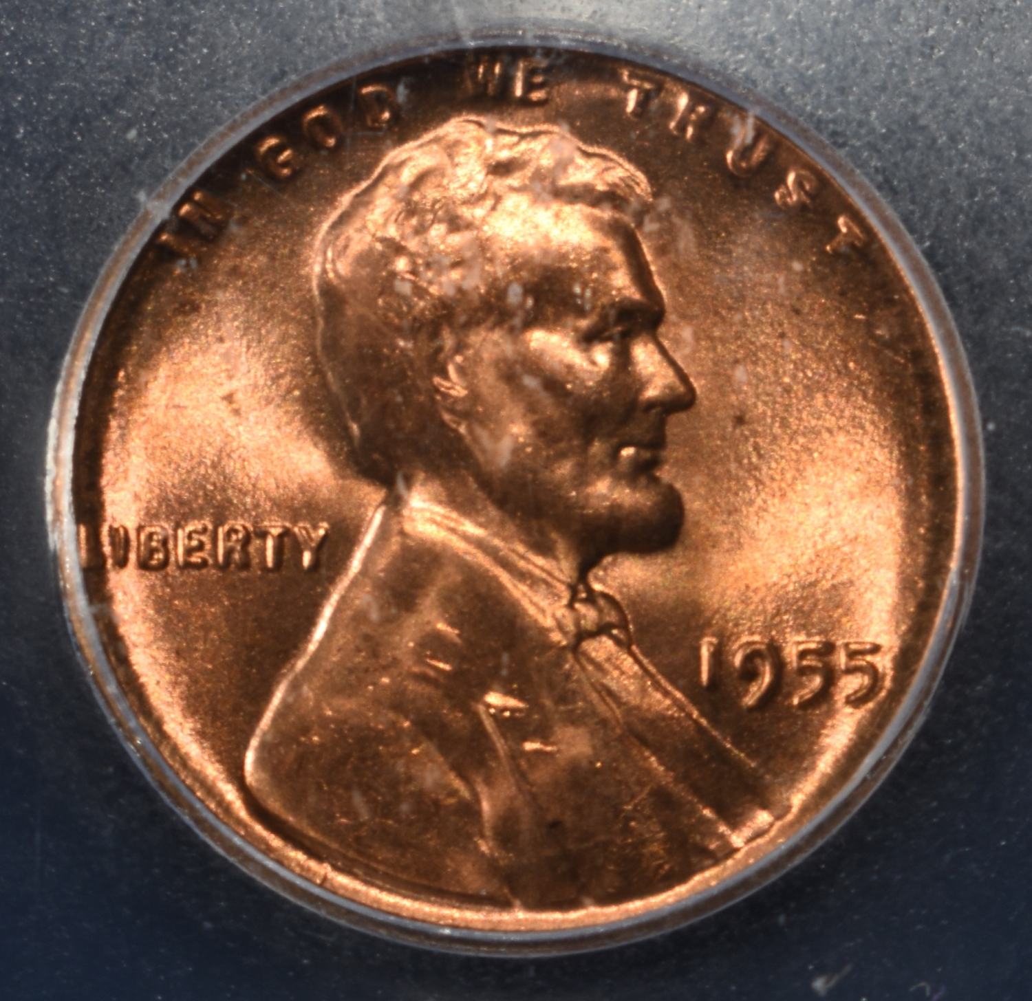 1955 WHEAT CENT POORMAN'S ICG MS67 RD